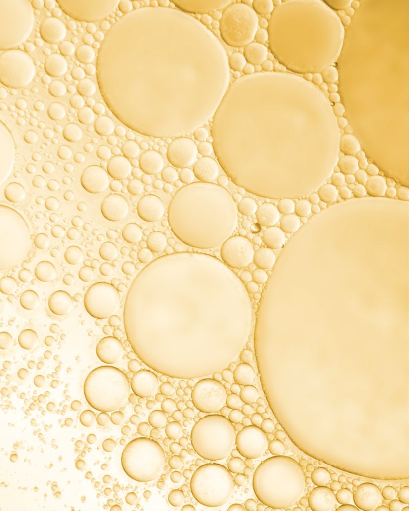 Kera Bond ceramide and golden lipid ingredient texture